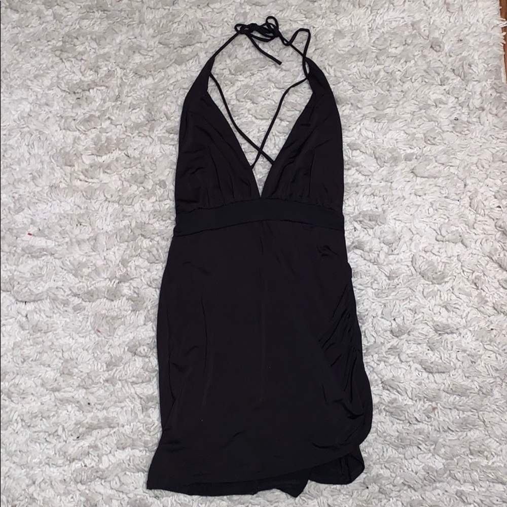 BLUE BLUSH black dress